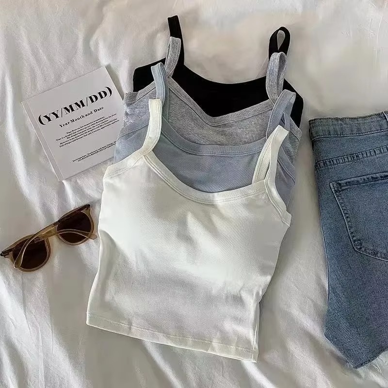 T Shirt Bra Seamless - Crop Top Women Sexy Sleeveless Tops