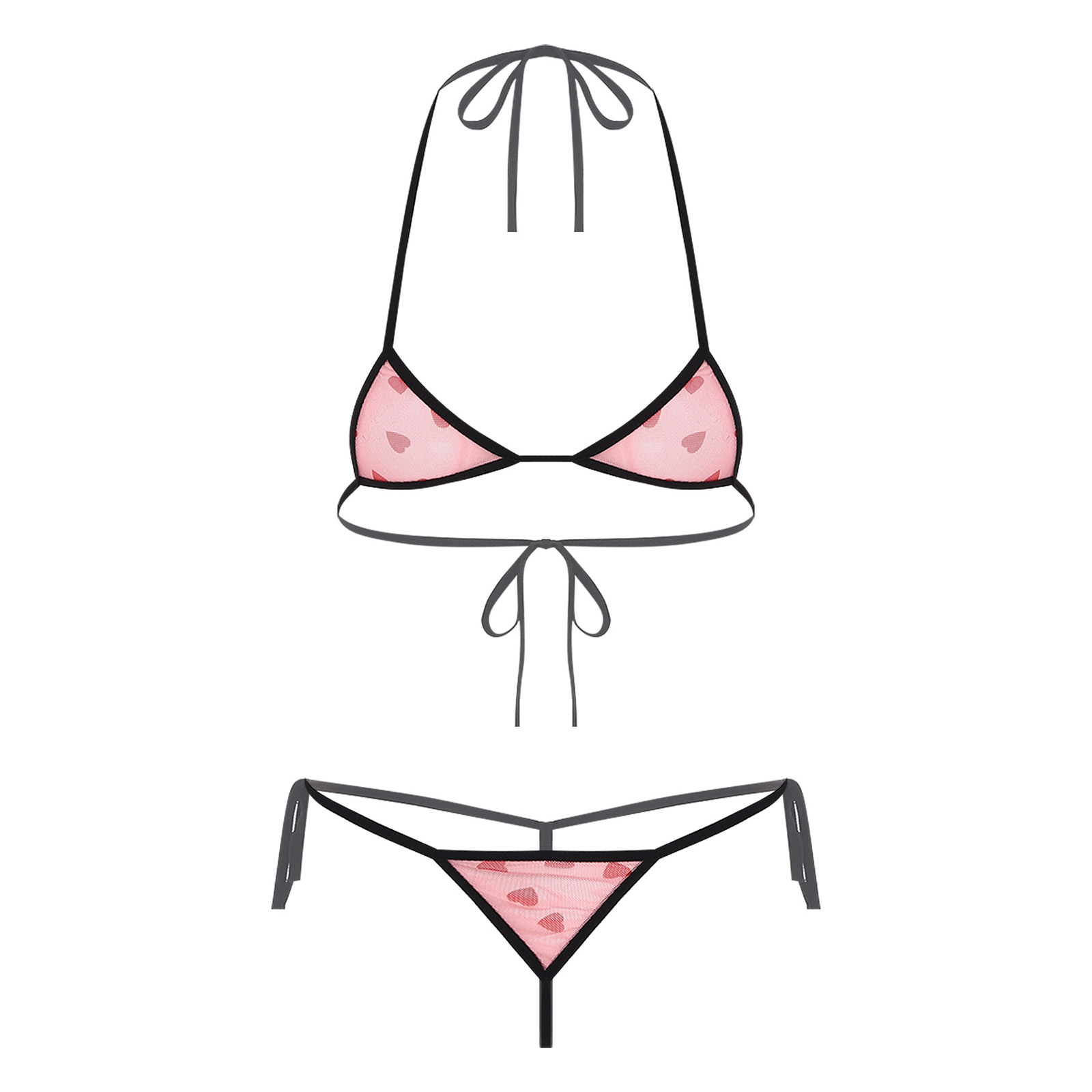 Womens Micro Mini Bikini Linge - مراجعة Sheer Mesh Bra وسعره