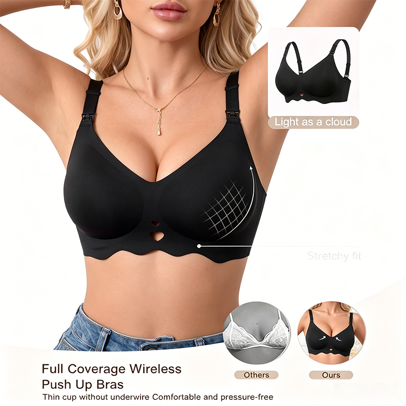 Seamless Wireless Nursing Bra  - مراجعة Nursing Bra Clip وسعره