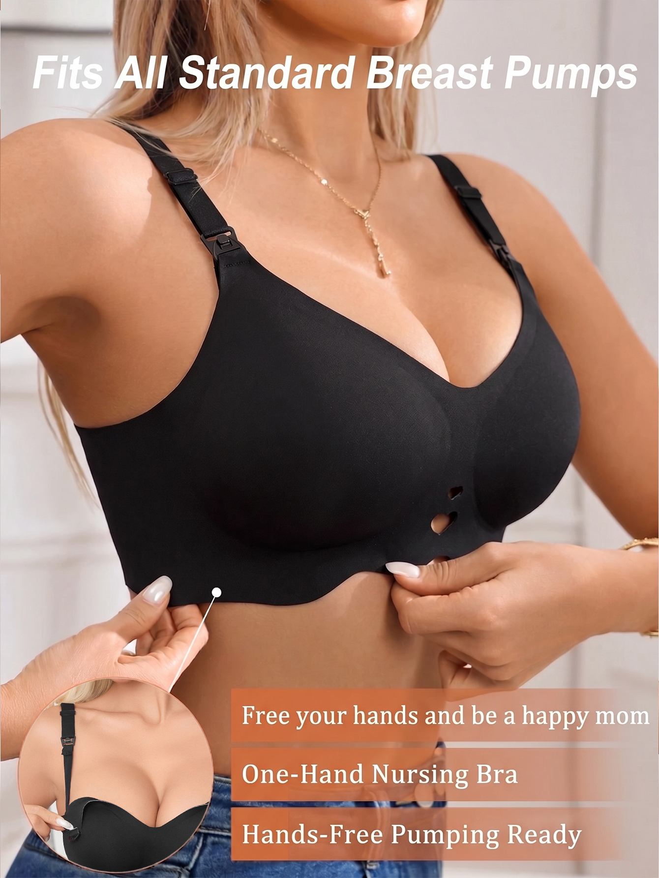 Seamless Wireless Nursing Bra  - مراجعة Nursing Bra Clip وسعره