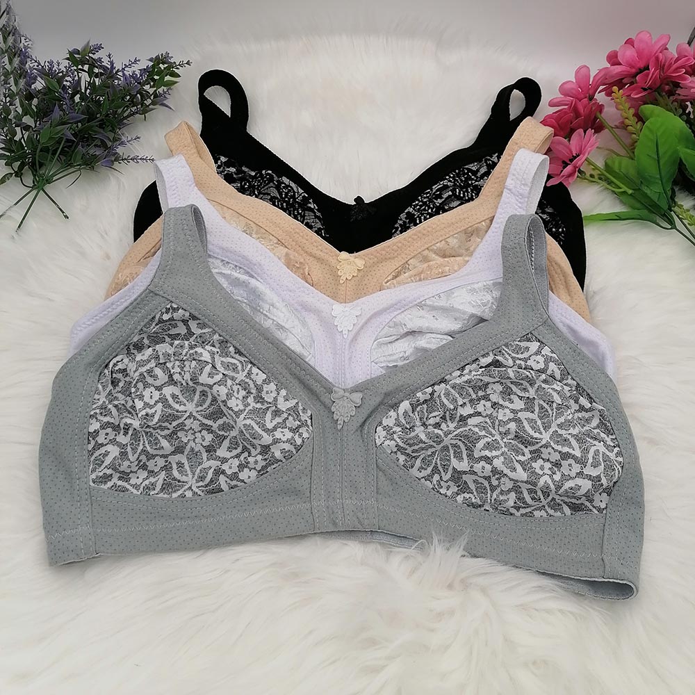 Women's Bra Large Cup C D E F  - مراجعة Cotton Bra Everyday وسعره