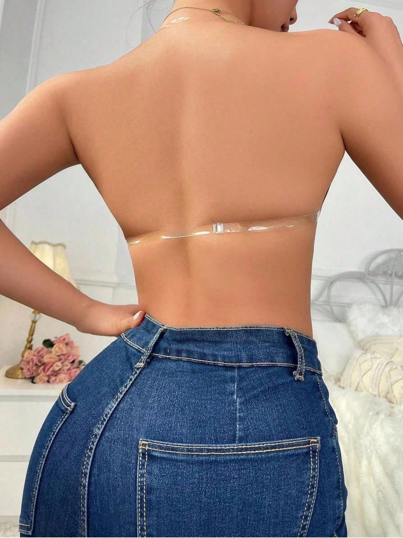 1pc Women's Strapless Adhesive - مراجعة Strapless Bra Adhesive وسعره