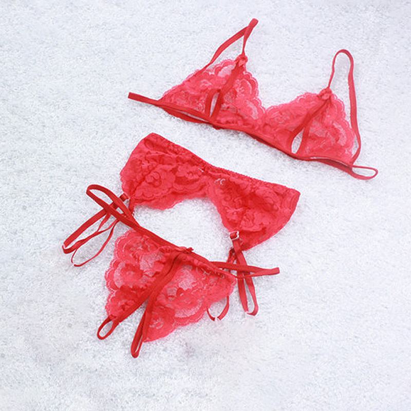 1 Set Women's Lace Lingerie, S - مراجعة Sheer Mesh Bra وسعره