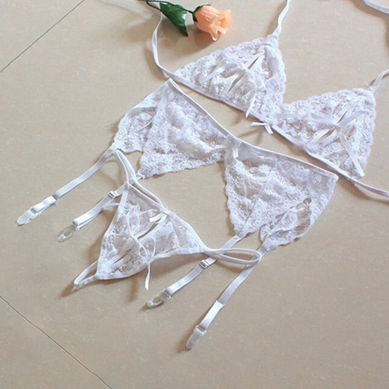 1 Set Women's Lace Lingerie, S - مراجعة Sheer Mesh Bra وسعره