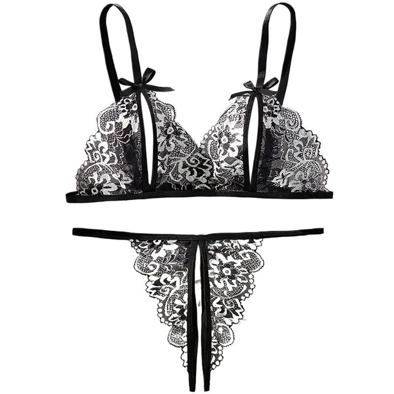 Black Hot Crotchless Sexy Wome - مراجعة Sheer Bra Lace وسعره