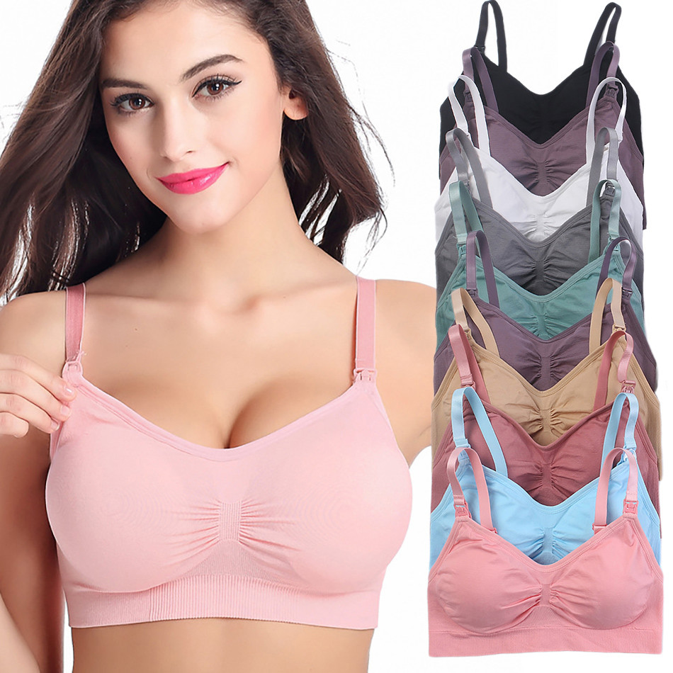 Breathable Maternity Pregnant  - مراجعة Sleep Bra Bralette وسعره