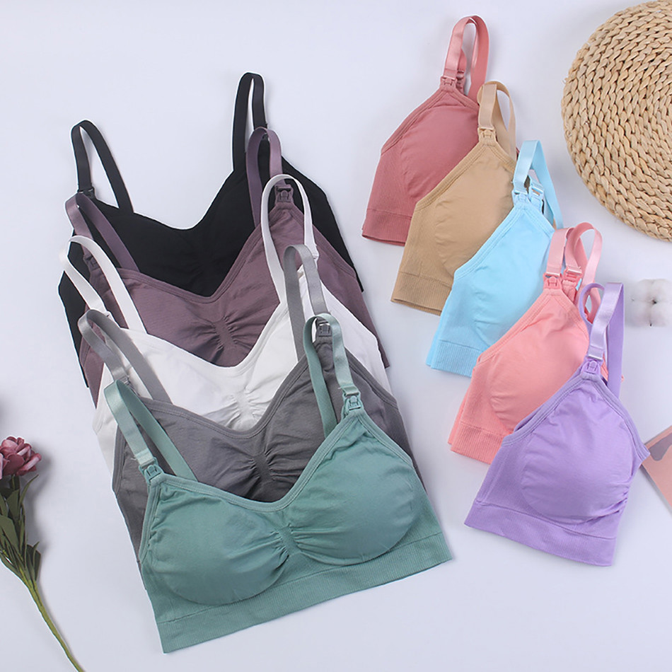 Breathable Maternity Pregnant  - مراجعة Sleep Bra Bralette وسعره