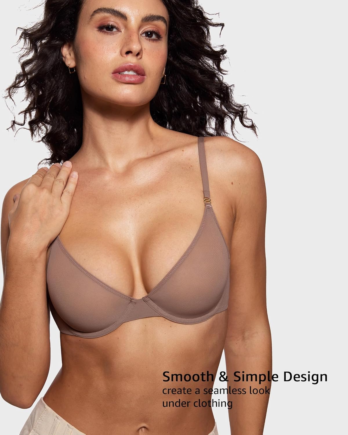 Women's Cosnufy Sheer Balconet - مراجعة Demi Bra Balconette وسعره