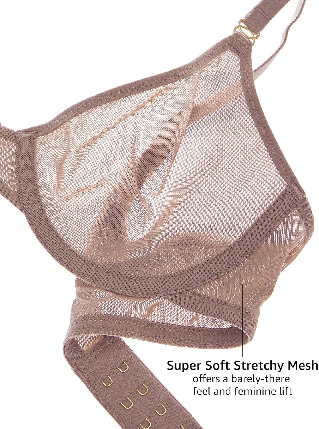 Women's Cosnufy Sheer Balconet - مراجعة Demi Bra Balconette وسعره