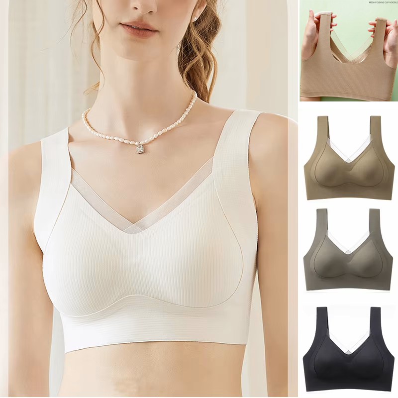 1pcs Women's Bra Breathable Ga - مراجعة Wirefree Bra Comfort وسعره