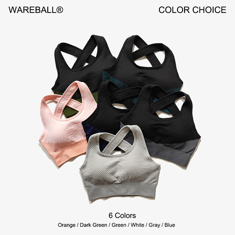 WAREBALL 6 Colors Yoga Sport B - مراجعة Sports Bra Racerback وسعره
