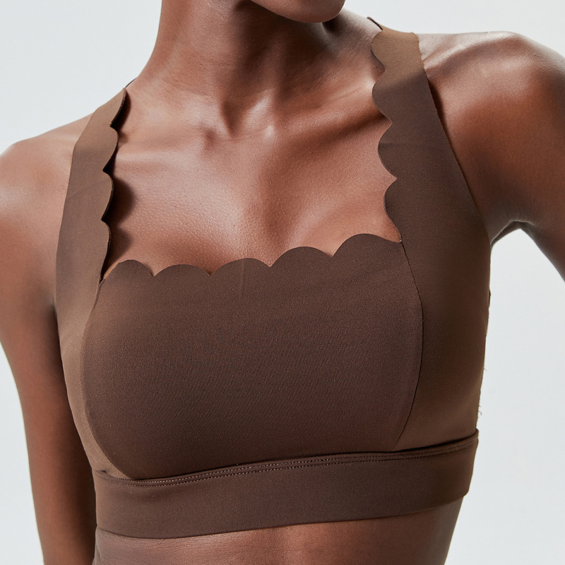 FUBEIKE Small Wave Double-Shou - مراجعة Sports Bra Racerback وسعره