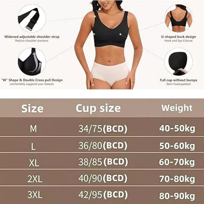 Women's Seamless Underwear Thi - مراجعة Minimizer Bra Women وسعره