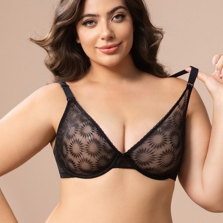 Plus Size Lace Bra Women Yello - مراجعة Minimizer Bra Women وسعره