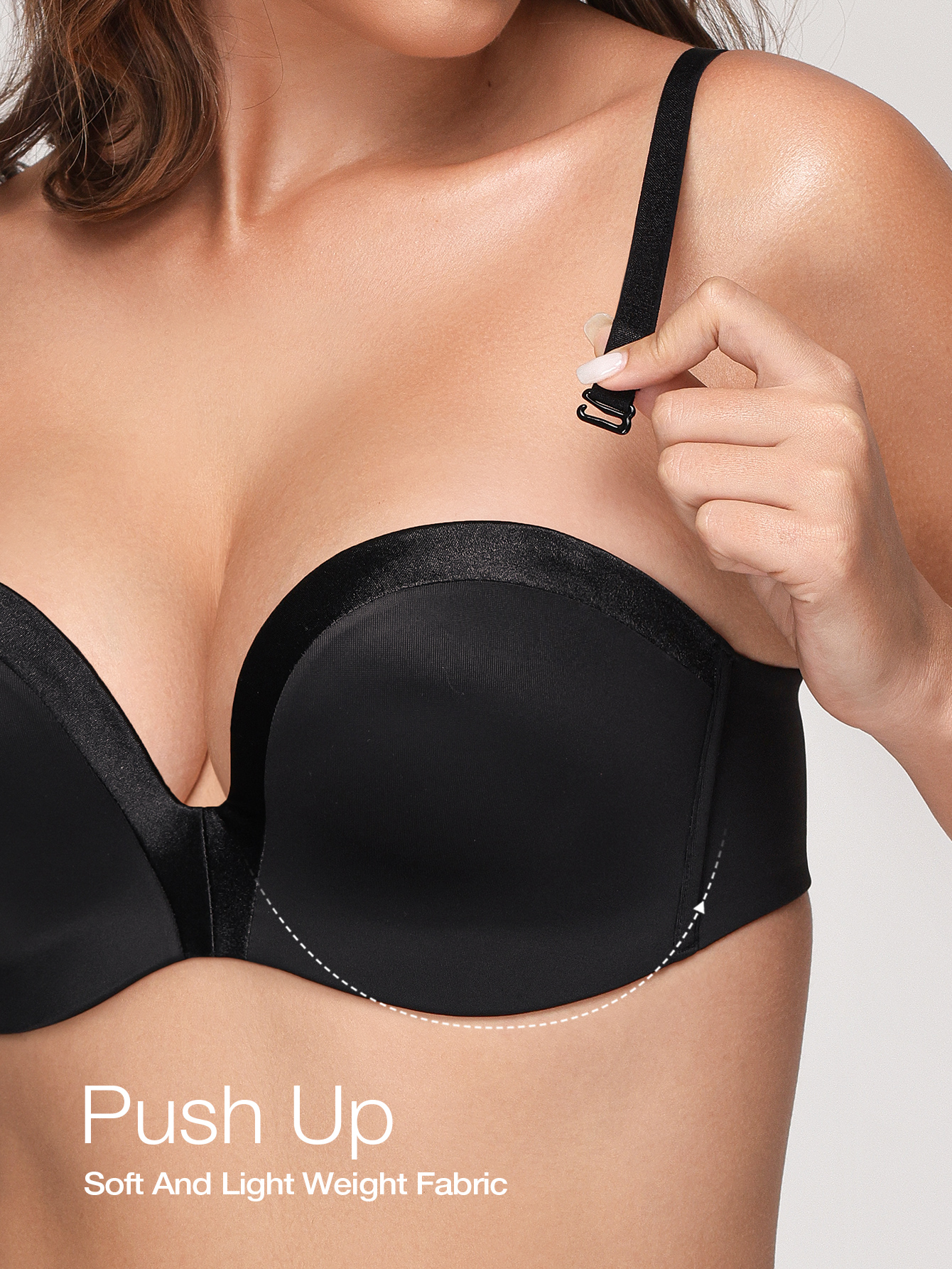 Wingslove Women Strapless Push - مراجعة Convertible Bra Multiway وسعره