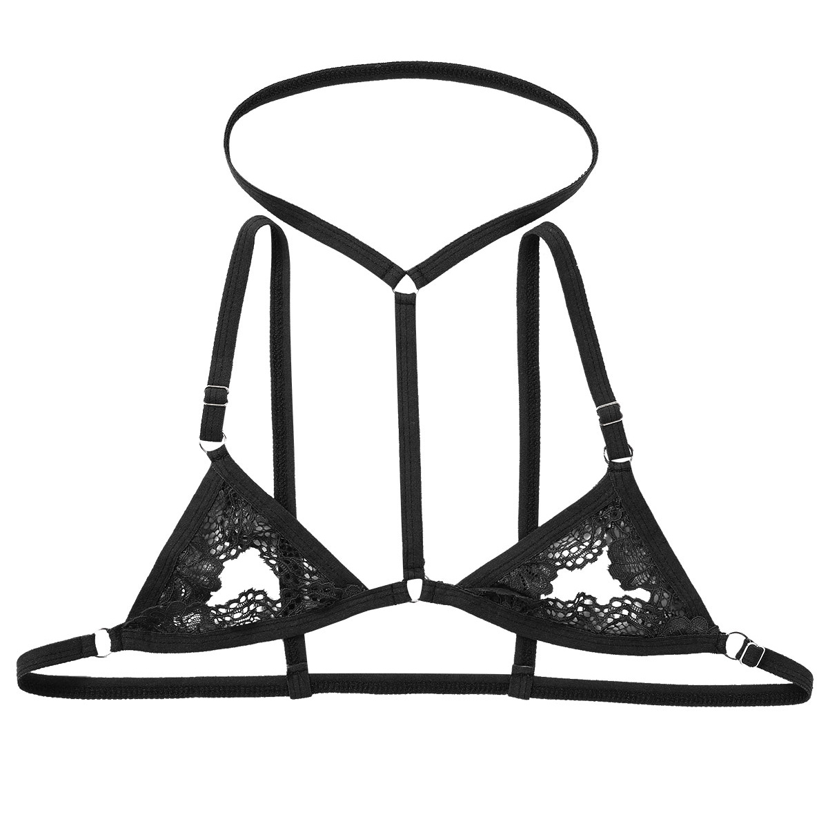 Sexy Men Harness Erotic Bra Ma - مراجعة Sheer Bra Lace وسعره
