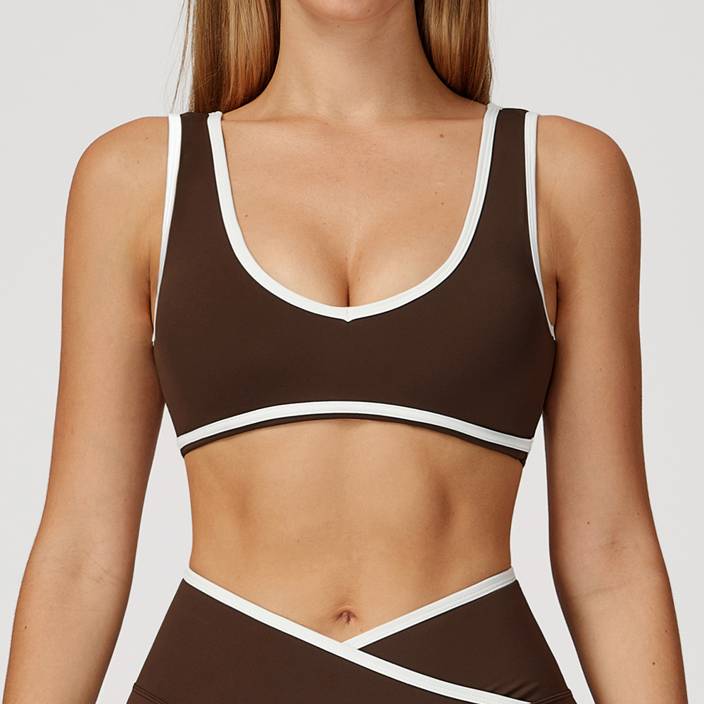 V-Neck Sports Bra Women Top Pu - مراجعة Plunge Bra Push Up وسعره