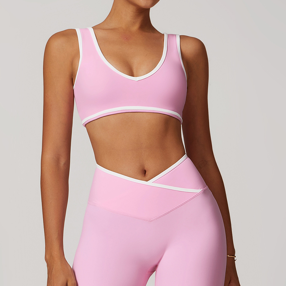 V-Neck Sports Bra Women Top Pu - مراجعة Plunge Bra Push Up وسعره