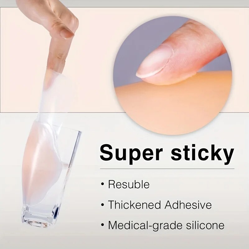 1Pairs Silicone Nipple Cover L - مراجعة Push Up Bra Silicone وسعره