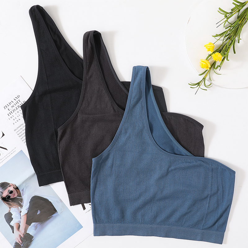 One Shoulder Tank Tops Women S - مراجعة T Shirt Bra Seamless وسعره