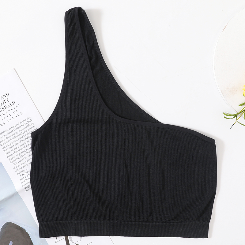 One Shoulder Tank Tops Women S - مراجعة T Shirt Bra Seamless وسعره