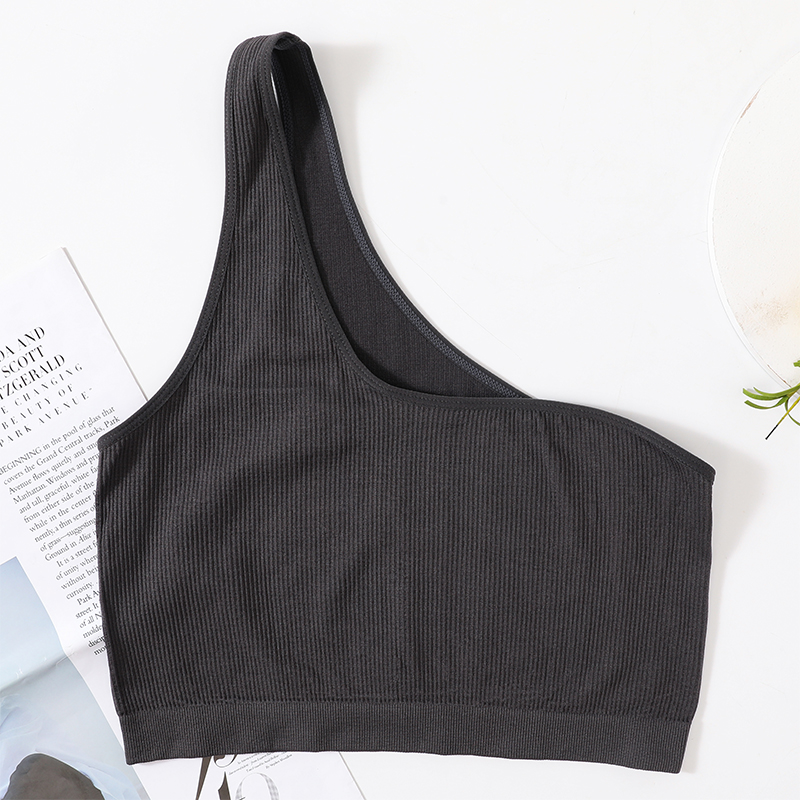 One Shoulder Tank Tops Women S - مراجعة T Shirt Bra Seamless وسعره
