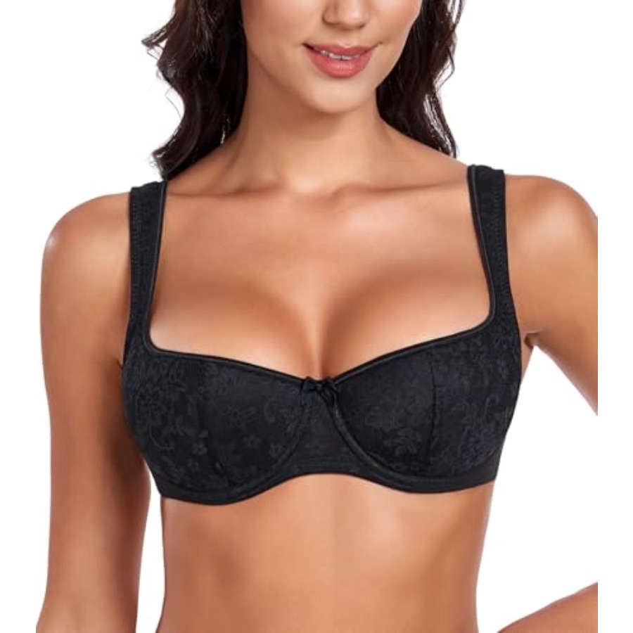 DotVol Women's Lightly Padded  - مراجعة Demi Bra Balconette وسعره