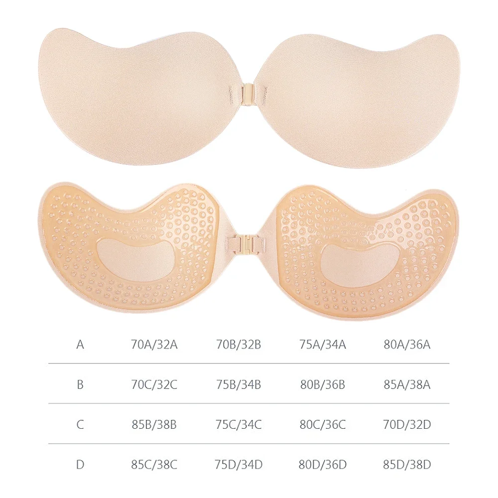 Invisible Strapless Adhesive S - مراجعة Push Up Bra Silicone وسعره