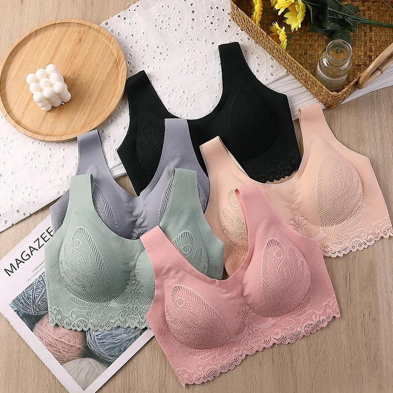 Breathable Latex Bra Seamless  - مراجعة Sleep Bra Bralette وسعره