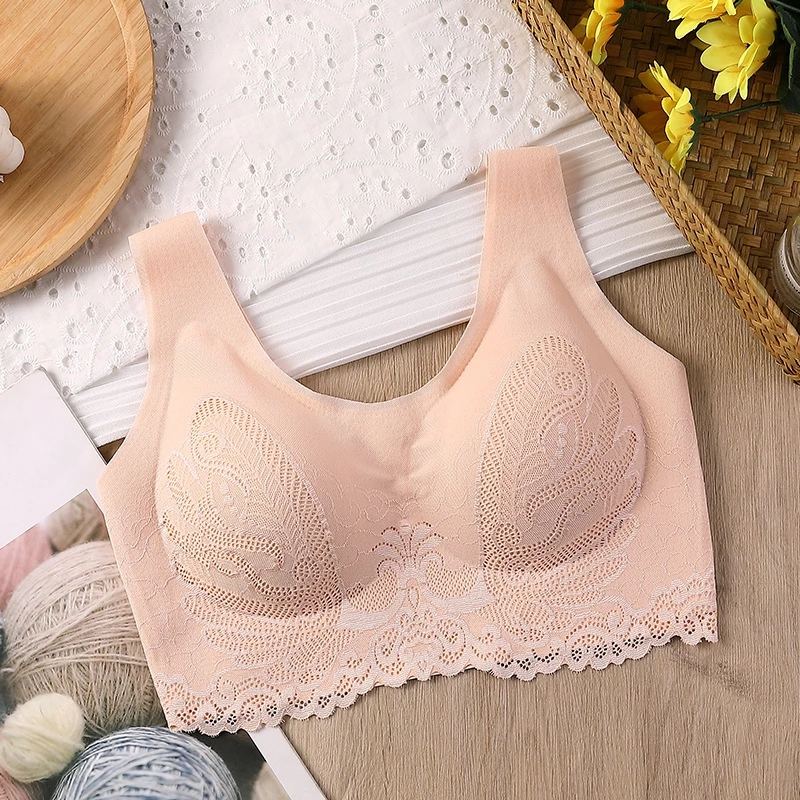 Breathable Latex Bra Seamless  - مراجعة Sleep Bra Bralette وسعره