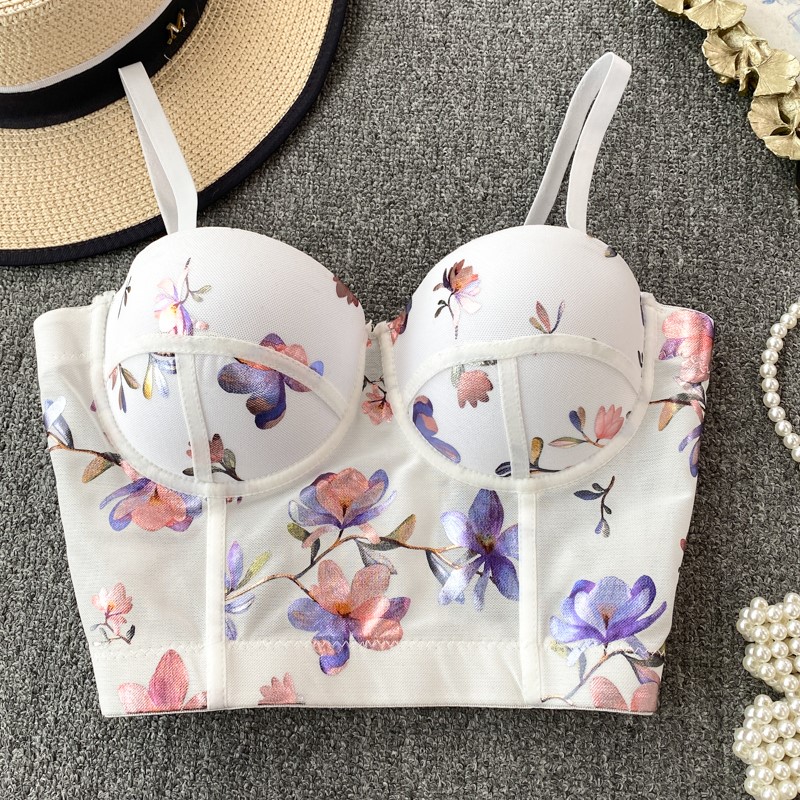 Women Sexy Floral printed Cors - مراجعة Cotton Bra Everyday وسعره