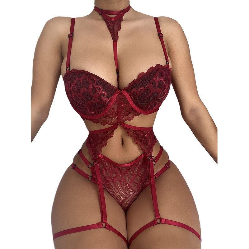 Sexy Lingerie Set Women Lace M - مراجعة Sheer Mesh Bra وسعره