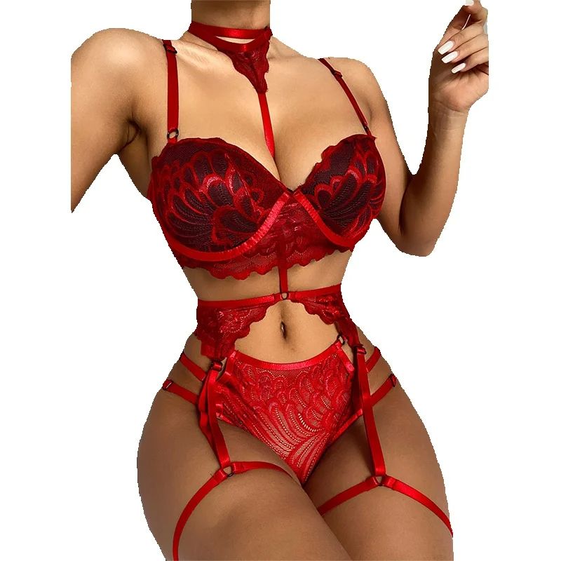 Sexy Lingerie Set Women Lace M - مراجعة Sheer Mesh Bra وسعره