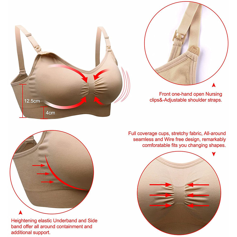 Womens Maternity  Nursing Bra  - مراجعة Sleep Bra Bralette وسعره