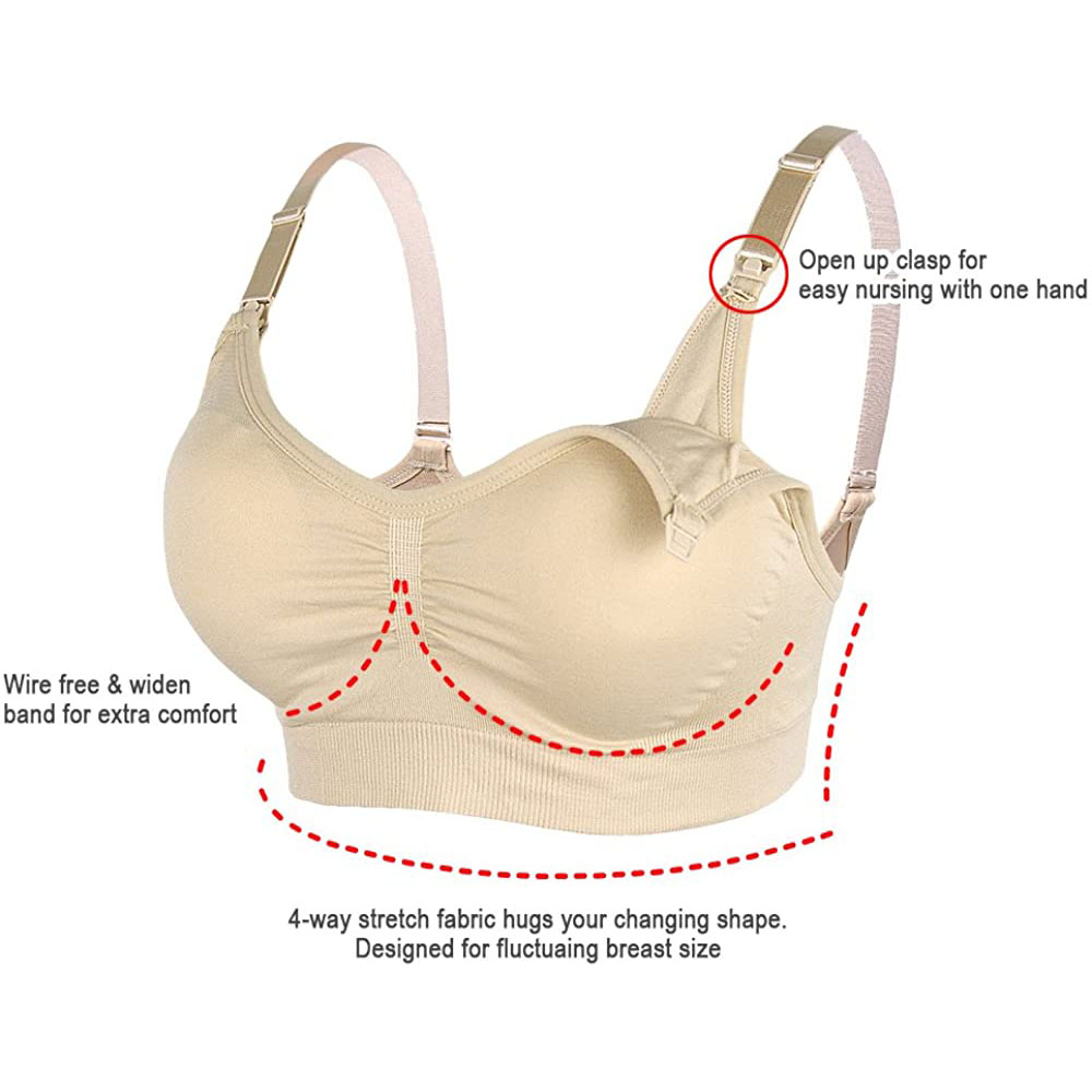 Womens Maternity  Nursing Bra  - مراجعة Sleep Bra Bralette وسعره