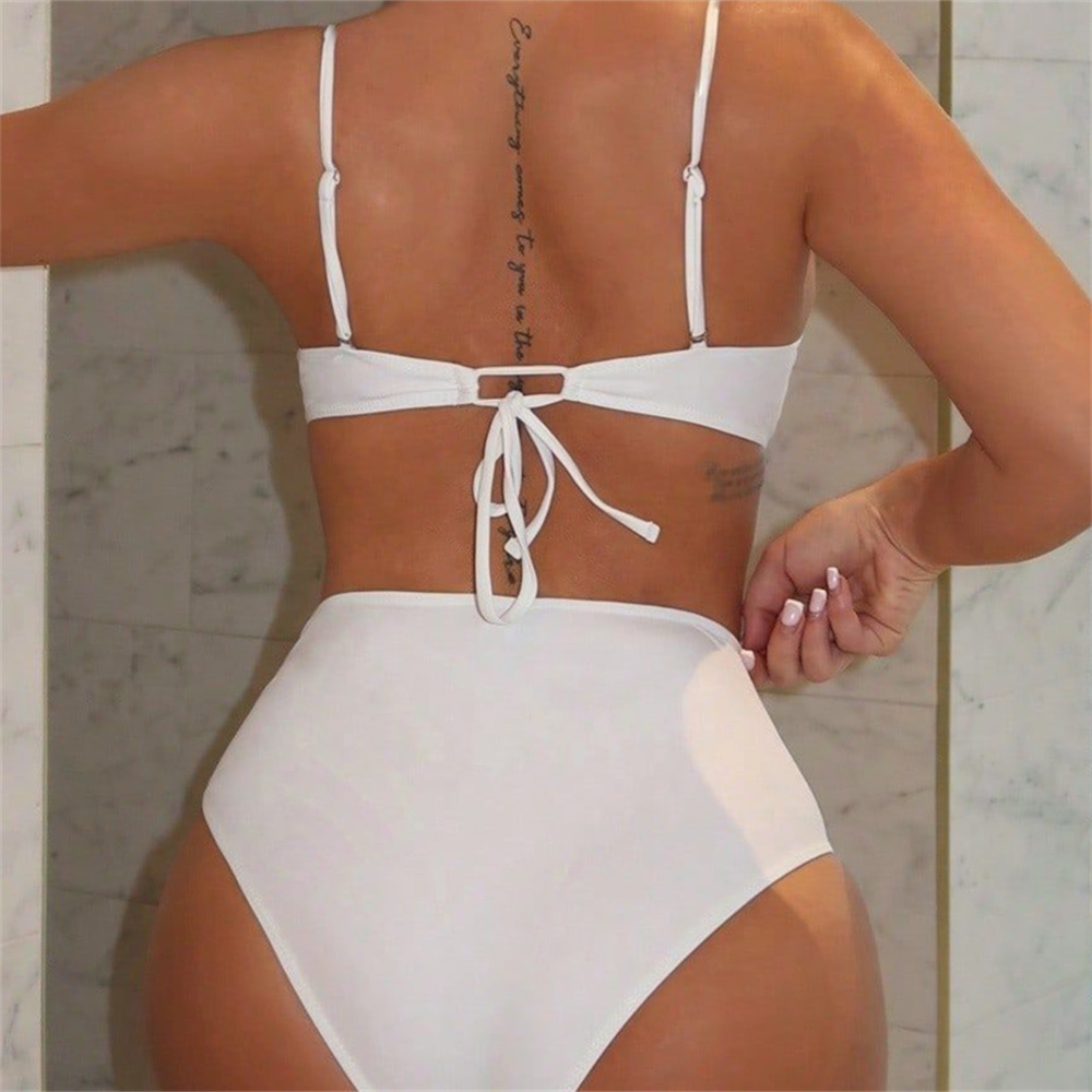 White Sling Bikini Bra Back La - مراجعة Underwire Bra Padded وسعره