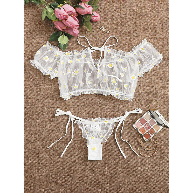Sexy Lace Transparent Lingerie - مراجعة Sheer Bra Lace وسعره