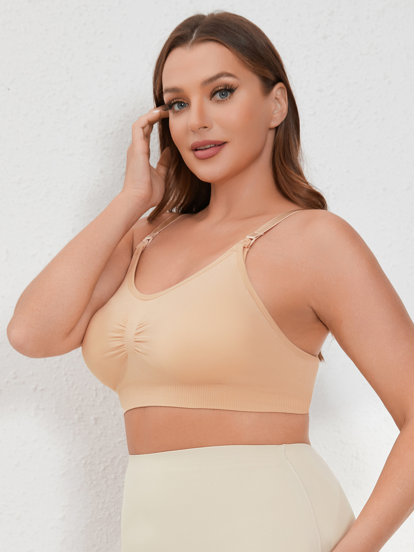 Adjustable Seamless Plus Size  - مراجعة Nursing Bra Clip وسعره