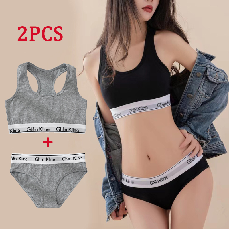 2PCS Ghlin Kline Underwear wit - مراجعة T Shirt Bra Seamless وسعره