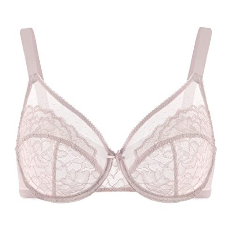 Plus Size Lace Bra French Push - مراجعة Sheer Mesh Bra وسعره