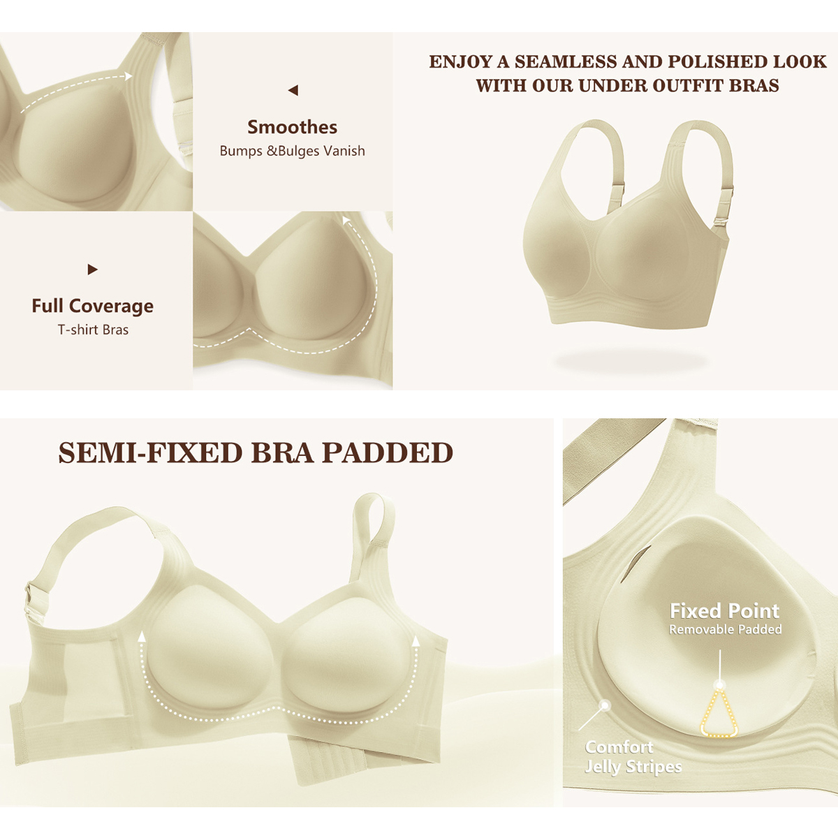 Women Wirefree Bras for Women  - مراجعة Full Coverage Bra وسعره