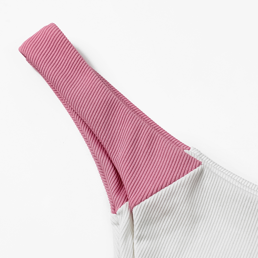 ZTVitality Ribbed Splicing Sex - مراجعة Underwire Bra Padded وسعره