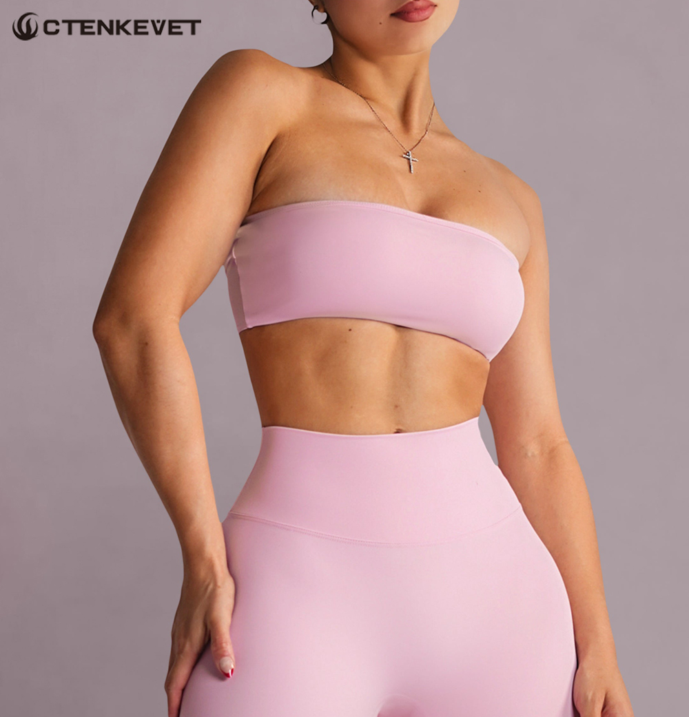 Strapless Sports Bra Gym Crop  - مراجعة Sports Bra Racerback وسعره