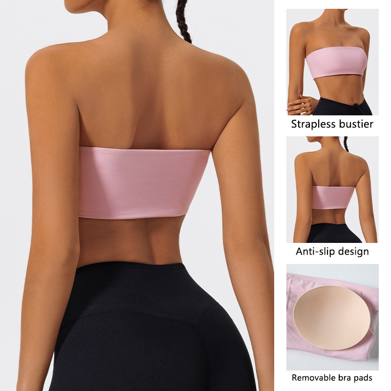 Strapless Sports Bra Gym Crop  - مراجعة Sports Bra Racerback وسعره