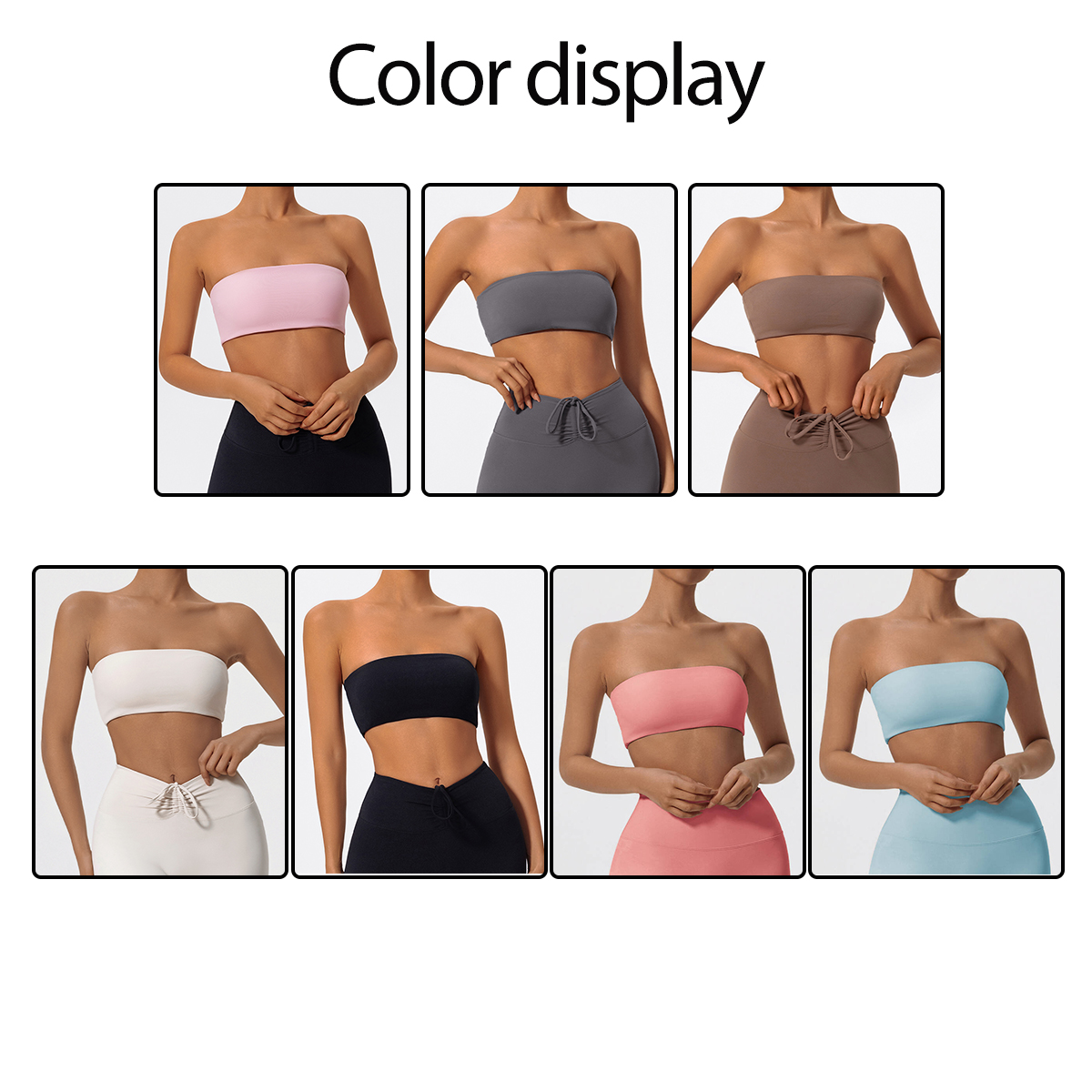 Strapless Sports Bra Gym Crop  - مراجعة Sports Bra Racerback وسعره
