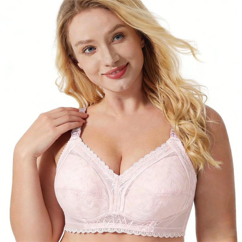 Plus Size EFG Cup Lace Trim Ma - مراجعة Nursing Bra Clip وسعره