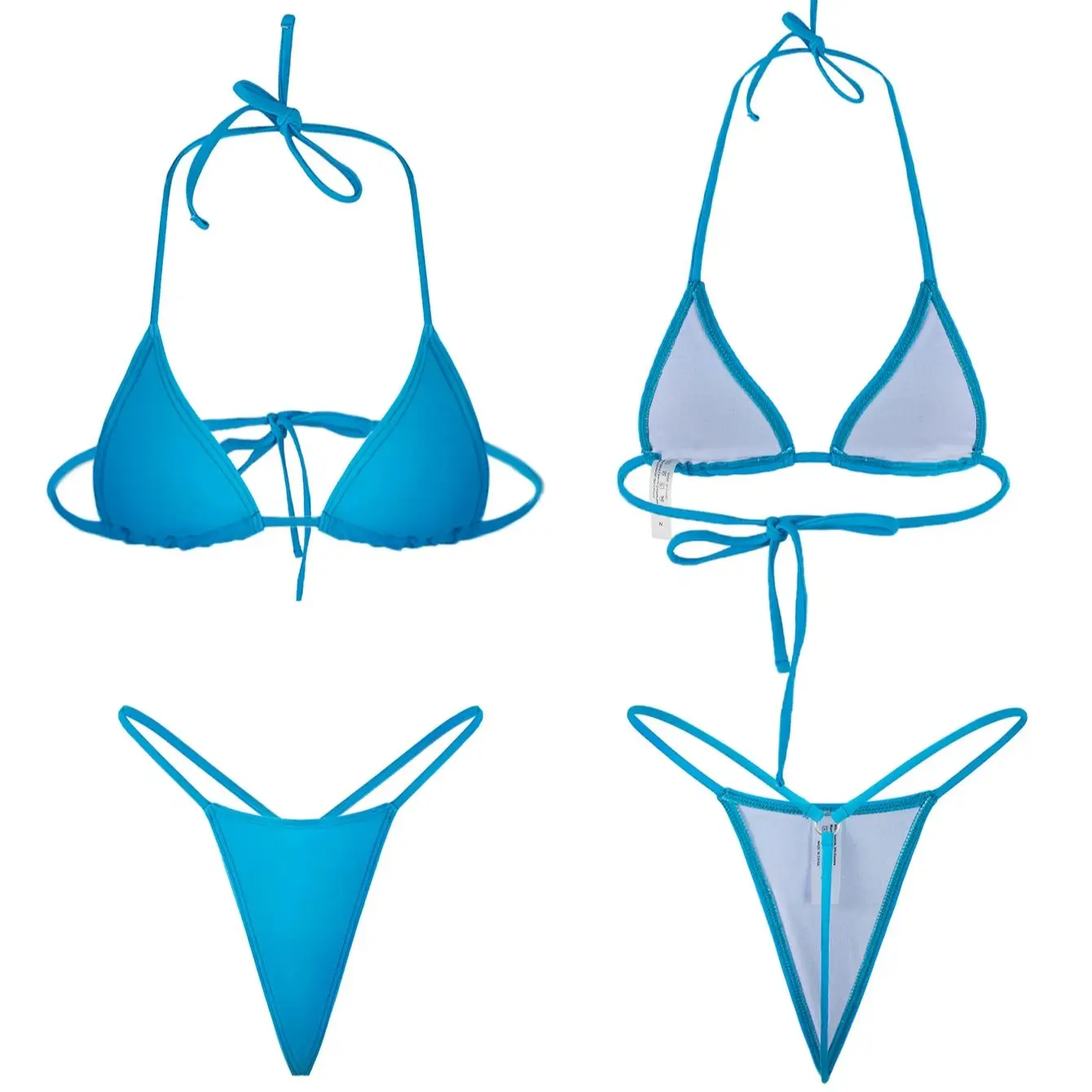Sexy Female Swimming Suit Tie  - مراجعة Underwire Bra Padded وسعره