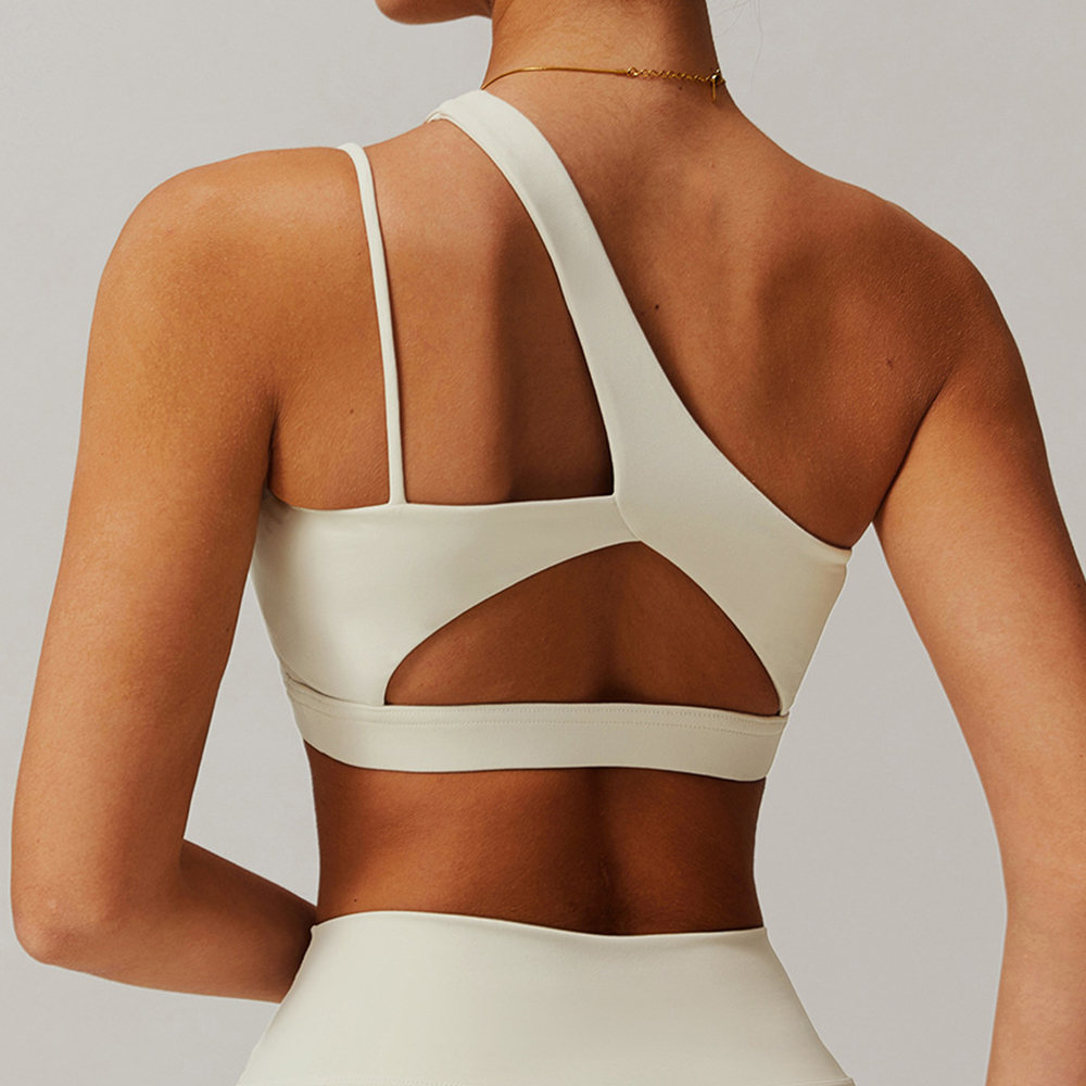 Oblique Shoulder Yoga Bra Wome - مراجعة Plunge Bra Push Up وسعره