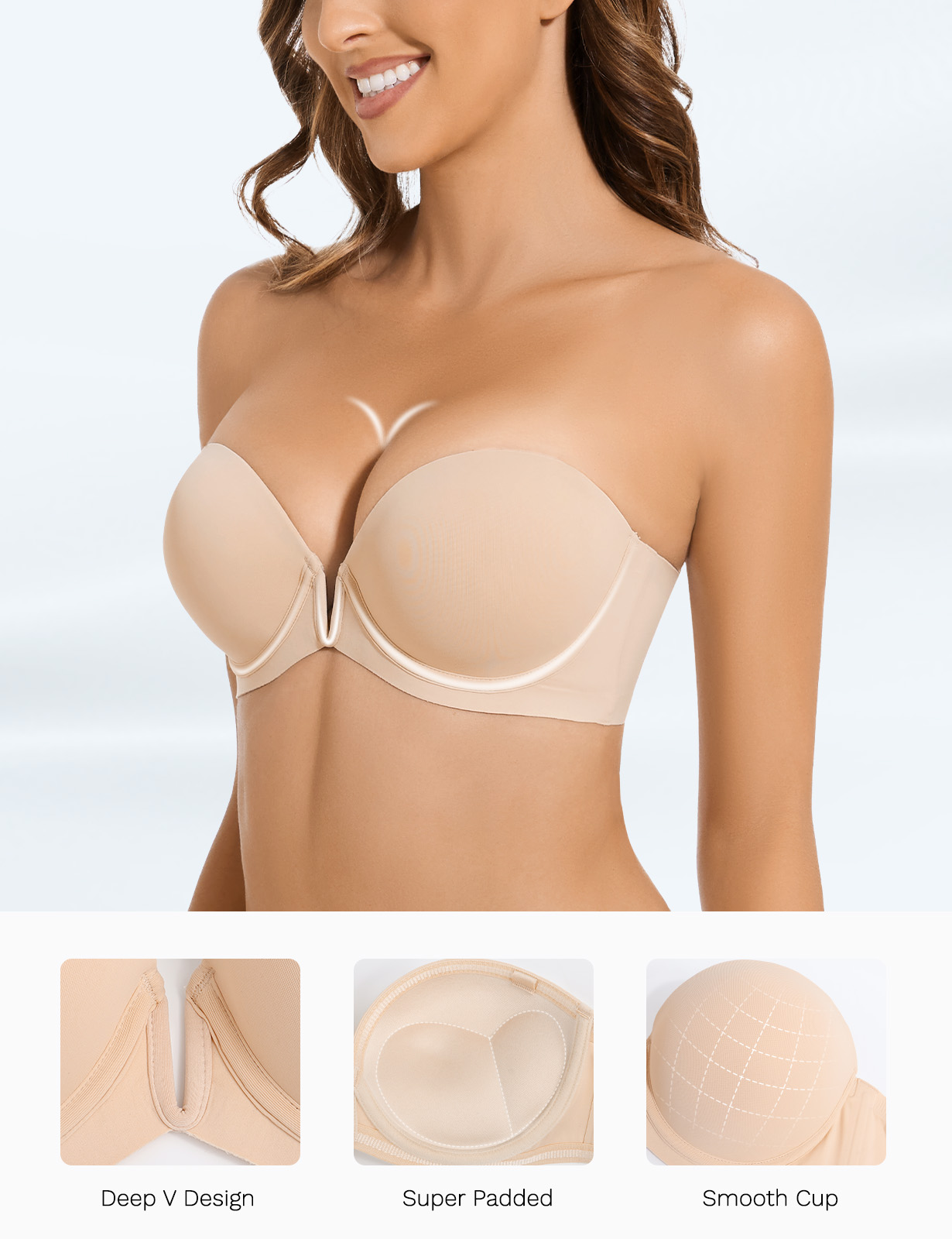 New Bra Push Up Underwire Ultr - مراجعة Convertible Bra Multiway وسعره
