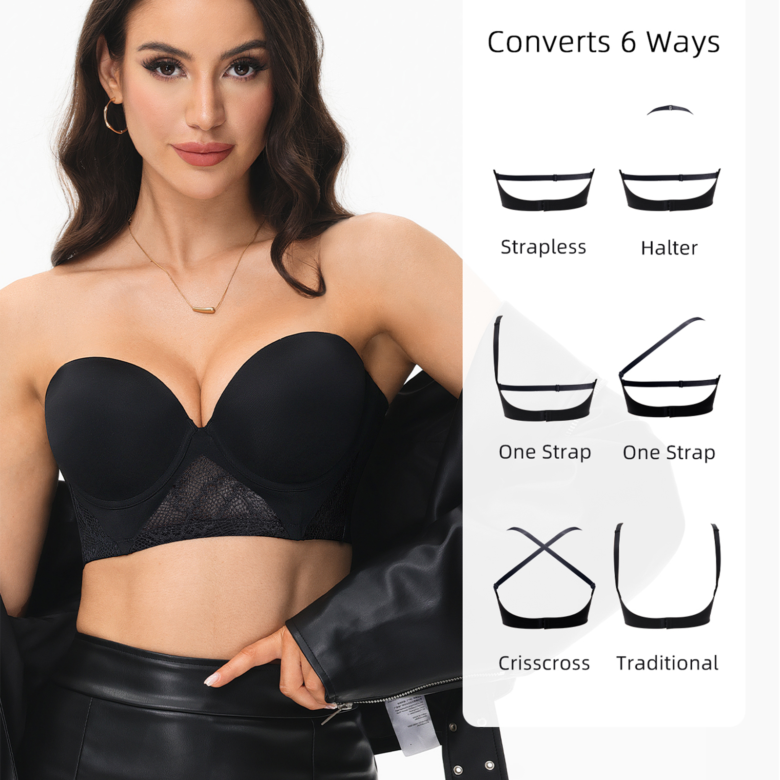 New Women Bras Everyday Sexy T - مراجعة Convertible Bra Multiway وسعره